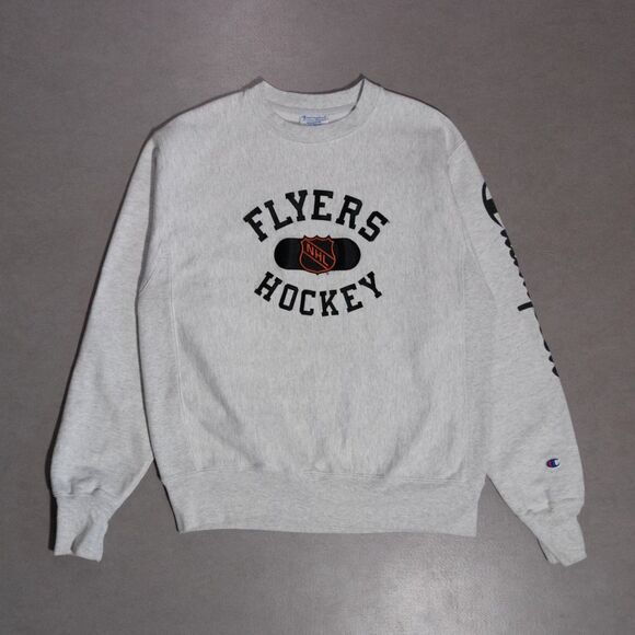 Champion Philadelphia Flyers Reverse Weave NHL Crew Neck Sweatshirt Size Medium - Picture 1 of 5